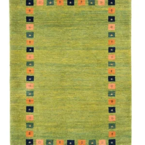 Gabbeh teppe - Loribaft persisk teppe - 154 x 107 cm - grønn
