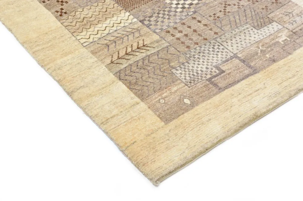 Gabbeh teppe - Loribaft persisk teppe - 156 x 110 cm - sand