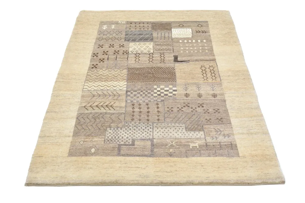 Gabbeh teppe - Loribaft persisk teppe - 156 x 110 cm - sand