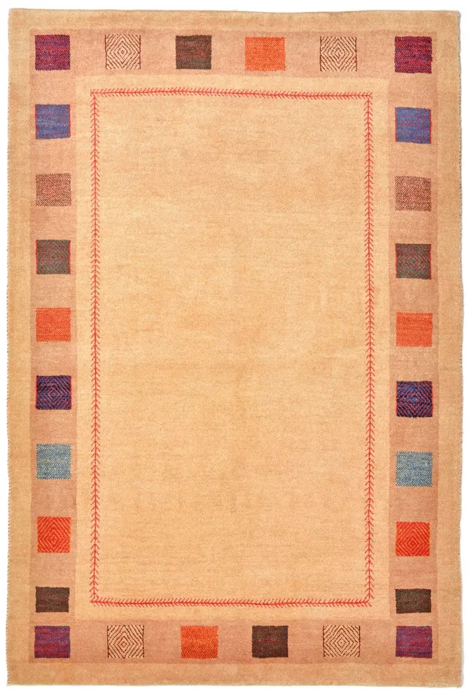 Gabbeh teppe - Loribaft persisk teppe - 158 x 104 cm - gul