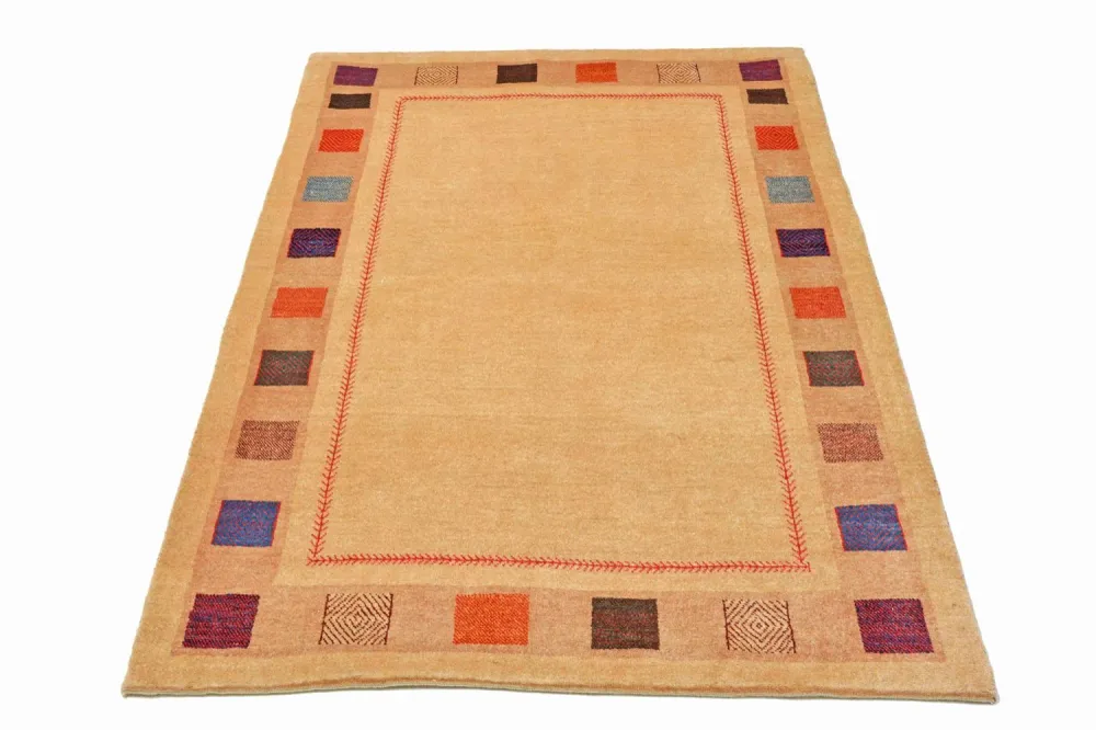 Gabbeh teppe - Loribaft persisk teppe - 158 x 104 cm - gul