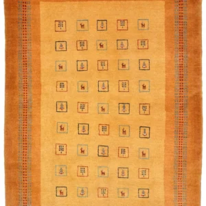 Gabbeh teppe - Loribaft persisk teppe - 170 x 114 cm - gul