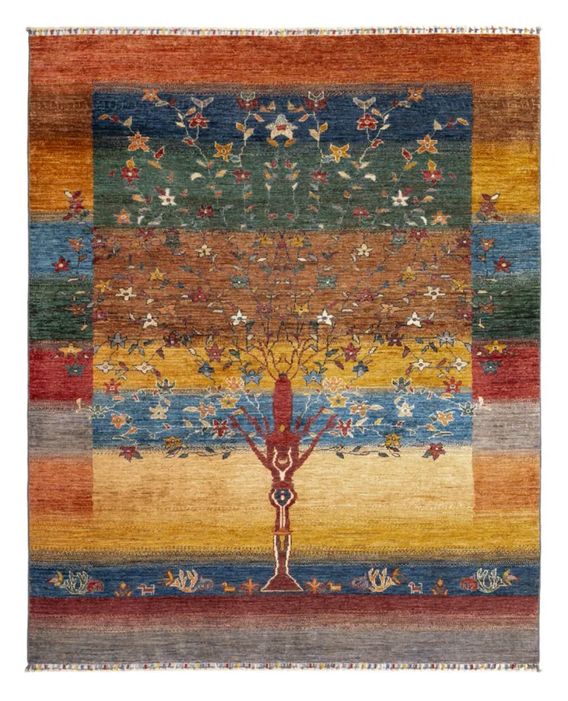 Gabbeh teppe - Loribaft persisk teppe - 193 x 158 cm - flerfarget