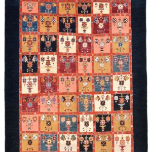 Gabbeh teppe - Loribaft persisk teppe - 195 x 153 cm - farget