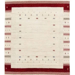 Gabbeh teppe - Loribaft persisk teppe - 198 x 140 cm - beige
