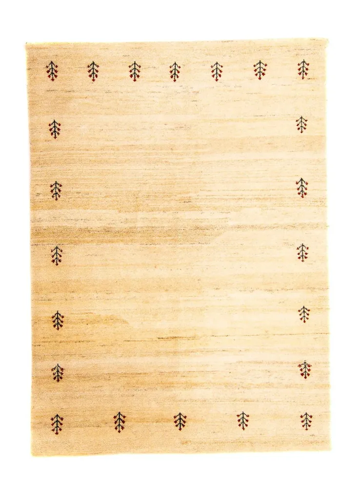 Gabbeh teppe - Loribaft persisk teppe - 199 x 141 cm - lys beige