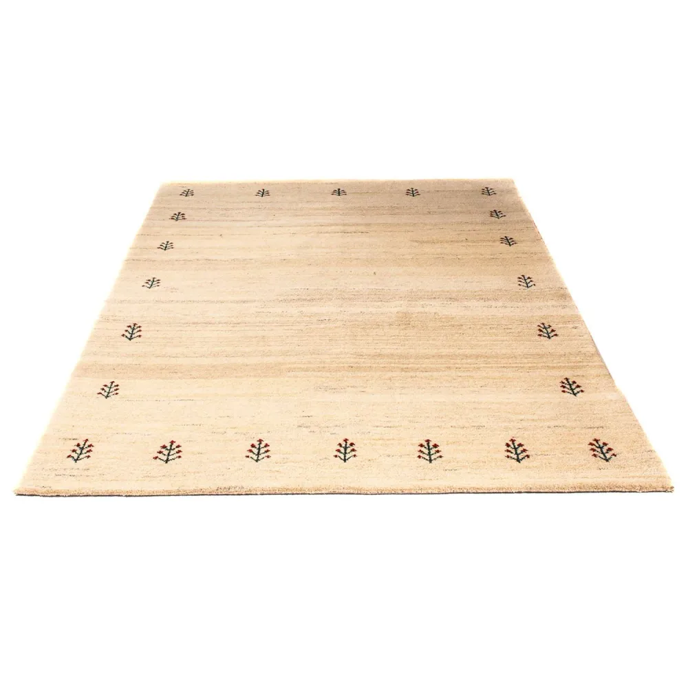 Gabbeh teppe - Loribaft persisk teppe - 199 x 141 cm - lys beige