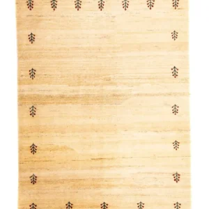 Gabbeh teppe - Loribaft persisk teppe - 199 x 141 cm - lys beige