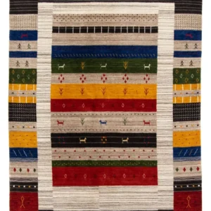 Gabbeh teppe - Loribaft persisk teppe - 200 x 140 cm - flerfarget