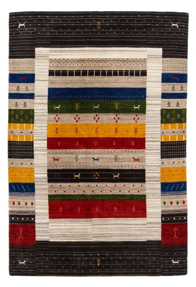 Gabbeh teppe - Loribaft persisk teppe - 200 x 140 cm - flerfarget