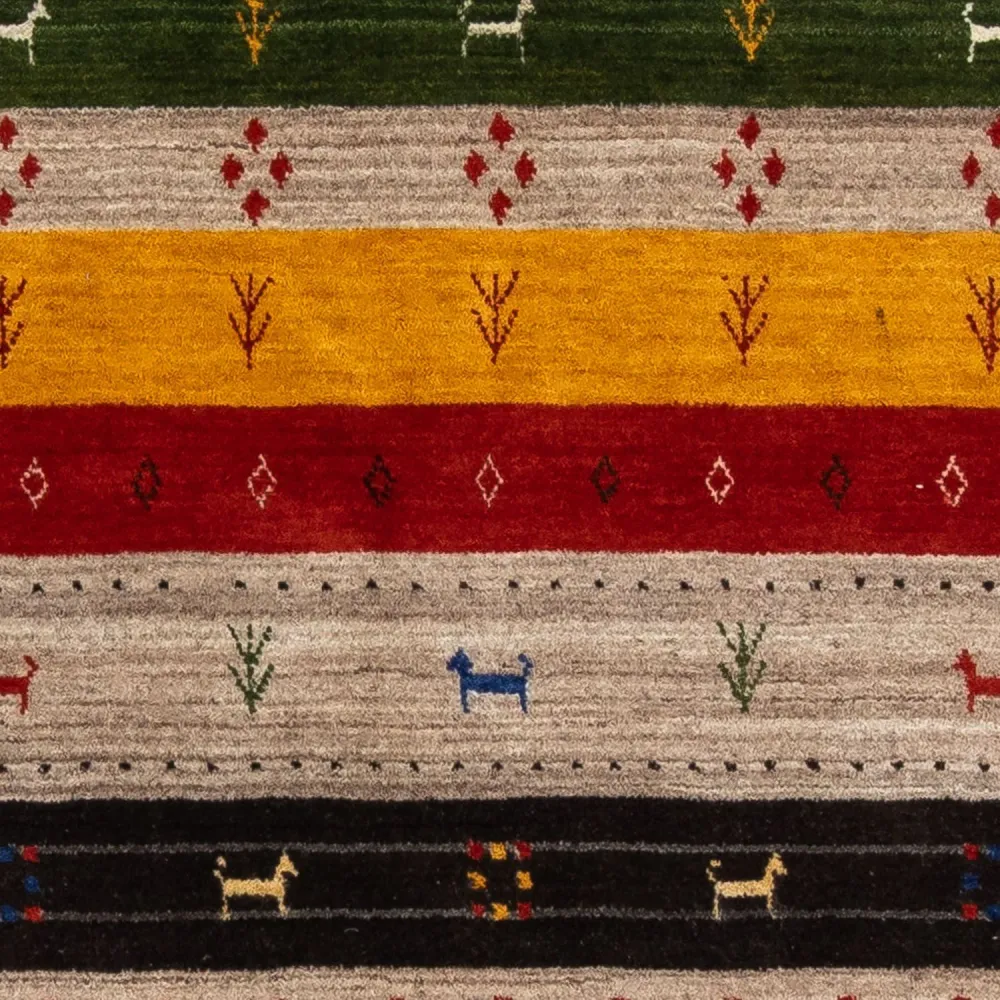 Gabbeh teppe - Loribaft persisk teppe - 200 x 140 cm - flerfarget