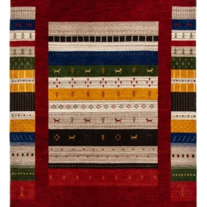 Gabbeh teppe - Loribaft persisk teppe - 200 x 144 cm - flerfarget