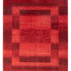 Gabbeh teppe - Loribaft persisk teppe - 204 x 155 cm - rød