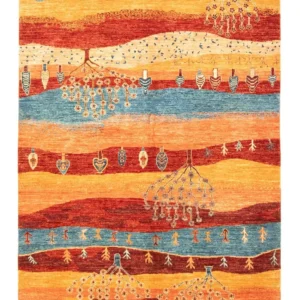 Gabbeh teppe - Loribaft persisk teppe - 204 x 150 cm - flerfarget