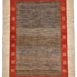 Gabbeh teppe - Loribaft persisk teppe - 205 x 150 cm - brun