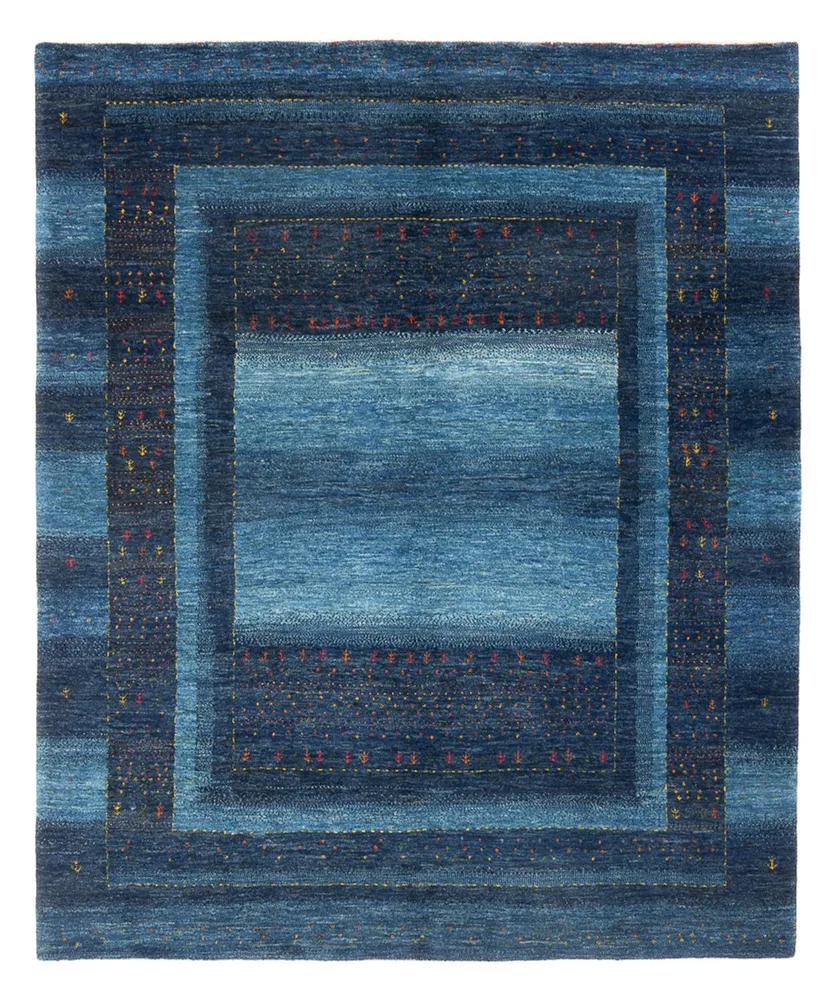 Gabbeh teppe - Loribaft persisk teppe - 216 x 183 cm - mørkeblå
