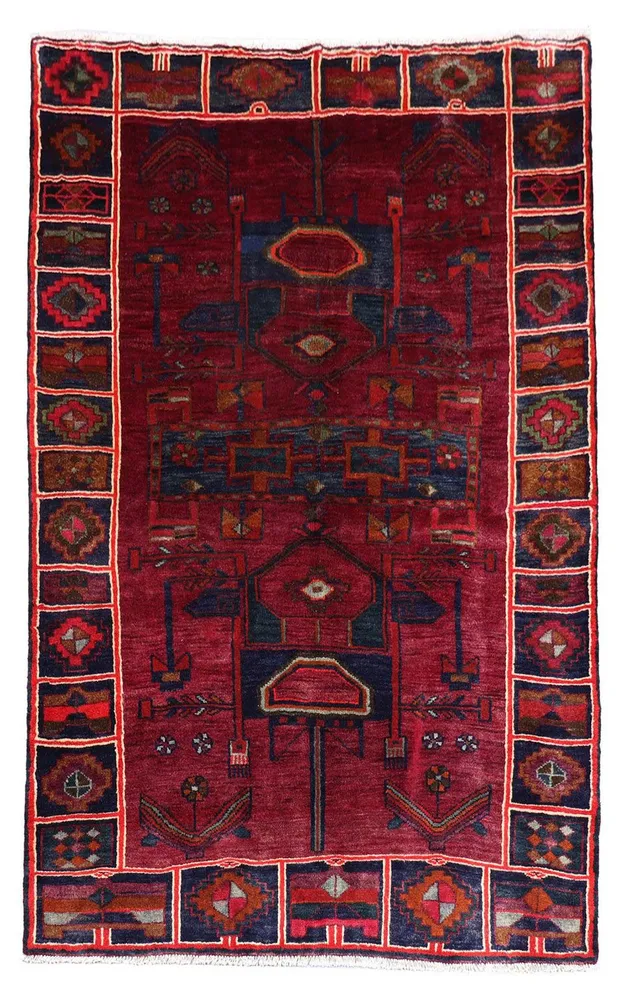 Gabbeh teppe - Loribaft persisk teppe - 220 x 160 cm - lys rød