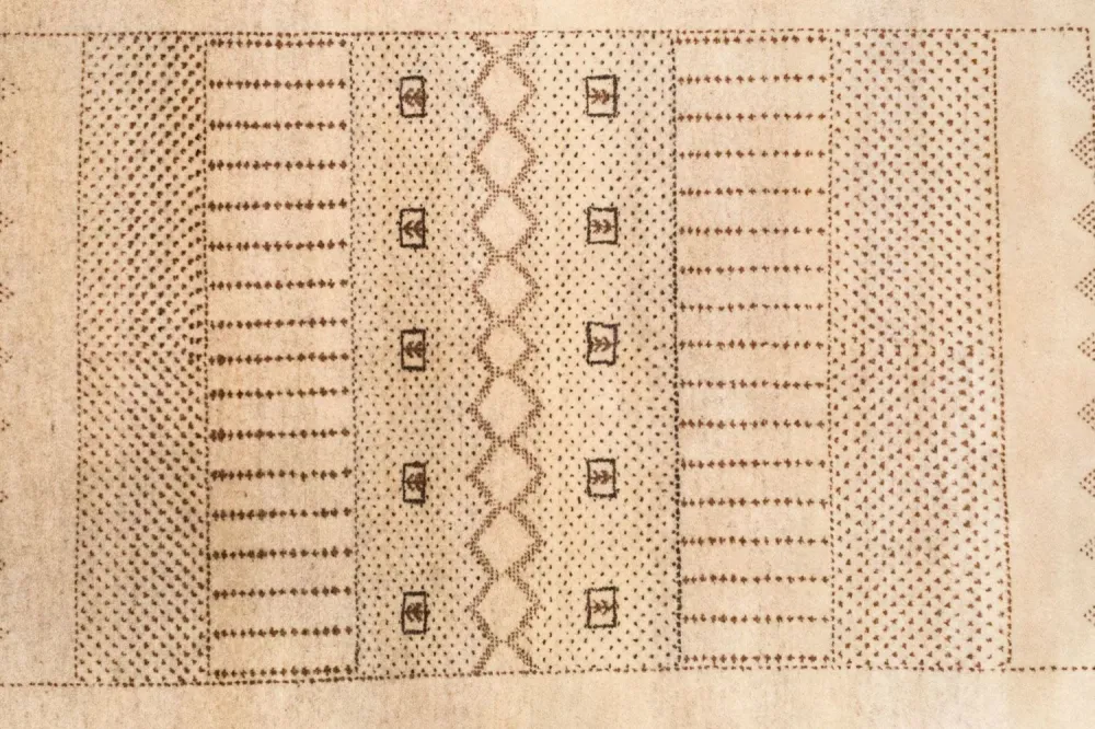 Gabbeh teppe - Loribaft persisk teppe - 222 x 151 cm - brun