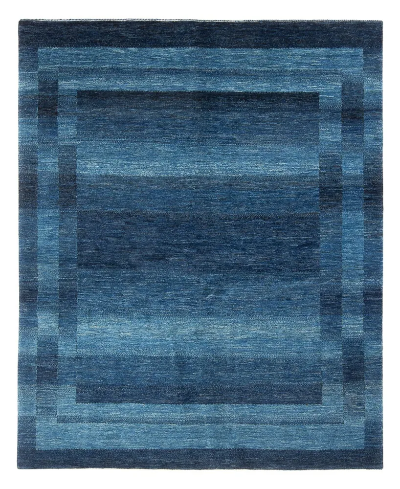 Gabbeh teppe - Loribaft persisk teppe - 225 x 186 cm - havblå