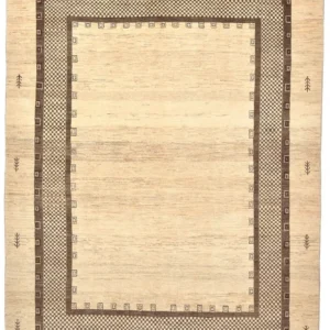 Gabbeh teppe - Loribaft persisk teppe - 242 x 176 cm - beige