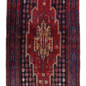 Gabbeh teppe - Loribaft persisk teppe - 243 x 133 cm - rød