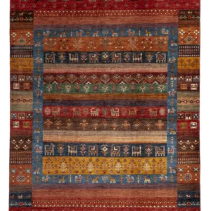 Gabbeh teppe - Loribaft persisk teppe - 244 x 176 cm - flerfarget