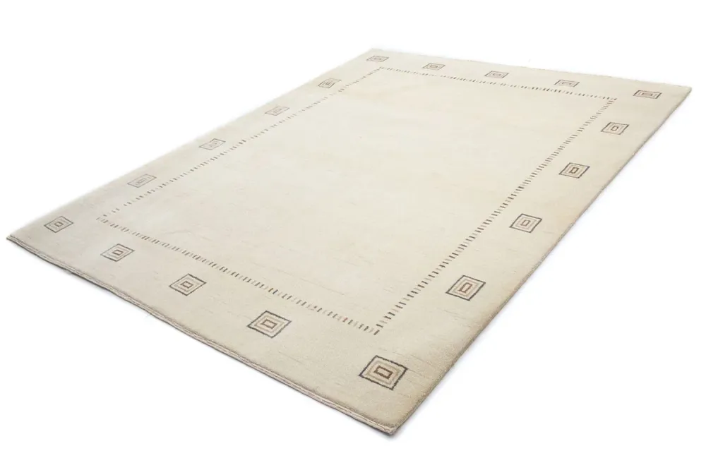 Gabbeh teppe - Loribaft persisk teppe - 246 x 192 cm - beige