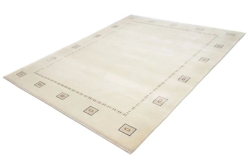 Gabbeh teppe - Loribaft persisk teppe - 246 x 192 cm - beige