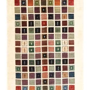 Gabbeh teppe - Loribaft persisk teppe - 247 x 152 cm - farget