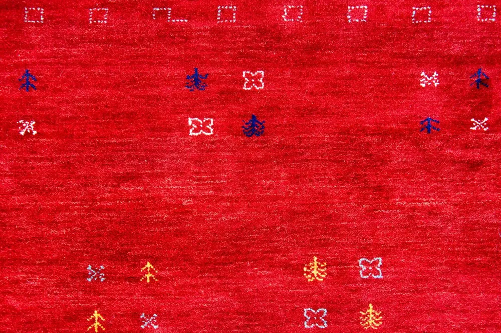 Gabbeh teppe - Loribaft persisk teppe - 250 x 200 cm - rød