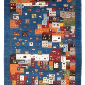Gabbeh teppe - Loribaft persisk teppe - 254 x 178 cm - flerfarget