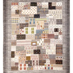 Gabbeh teppe - Loribaft persisk teppe - 255 x 196 cm - flerfarget