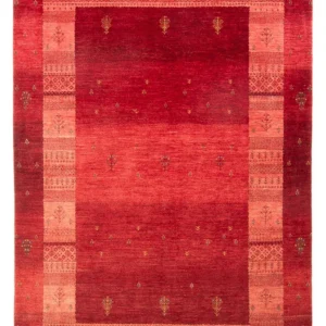 Gabbeh teppe - Loribaft persisk teppe - 257 x 173 cm - rød