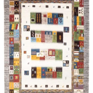 Gabbeh teppe - Loribaft persisk teppe - 258 x 178 cm - flerfarget