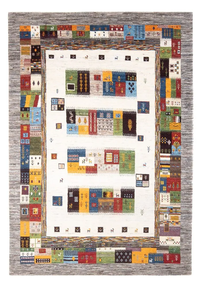 Gabbeh teppe - Loribaft persisk teppe - 258 x 178 cm - flerfarget