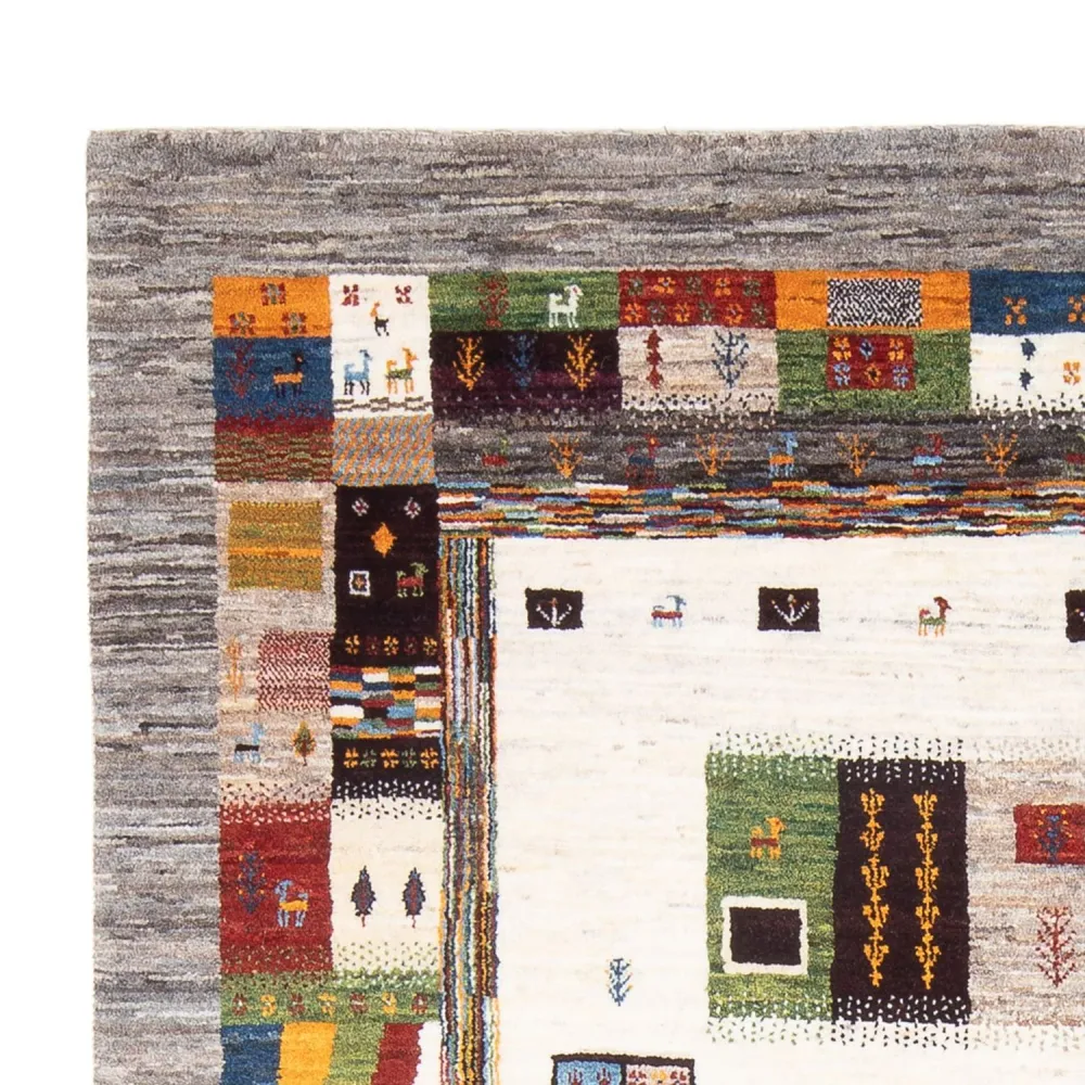 Gabbeh teppe - Loribaft persisk teppe - 258 x 178 cm - flerfarget