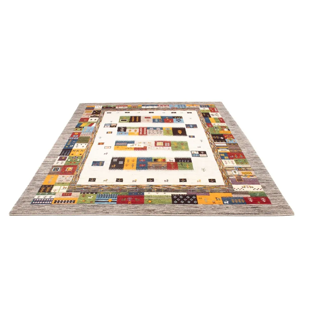 Gabbeh teppe - Loribaft persisk teppe - 258 x 178 cm - flerfarget