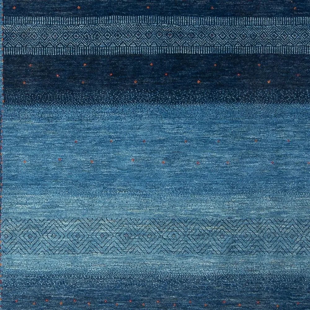 Gabbeh teppe - Loribaft persisk teppe - 287 x 196 cm - havblå