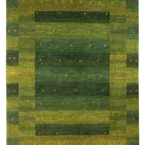 Gabbeh teppe - Loribaft persisk teppe - 297 x 200 cm - mørkegrønn
