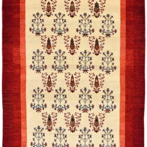 Gabbeh teppe - Loribaft persisk teppe - 298 x 200 cm - rød