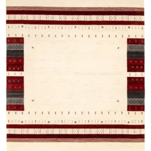 Gabbeh teppe - Loribaft persisk teppe - 298 x 201 cm - beige