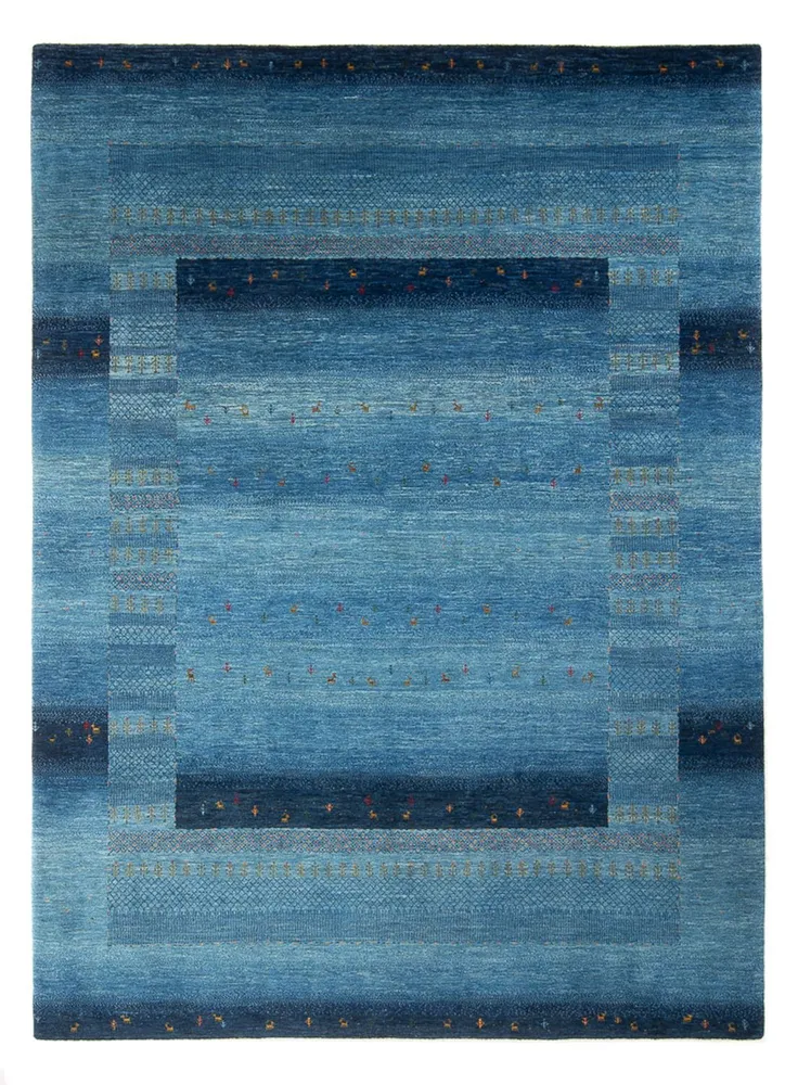 Gabbeh teppe - Loribaft persisk teppe - 300 x 214 cm - havblå