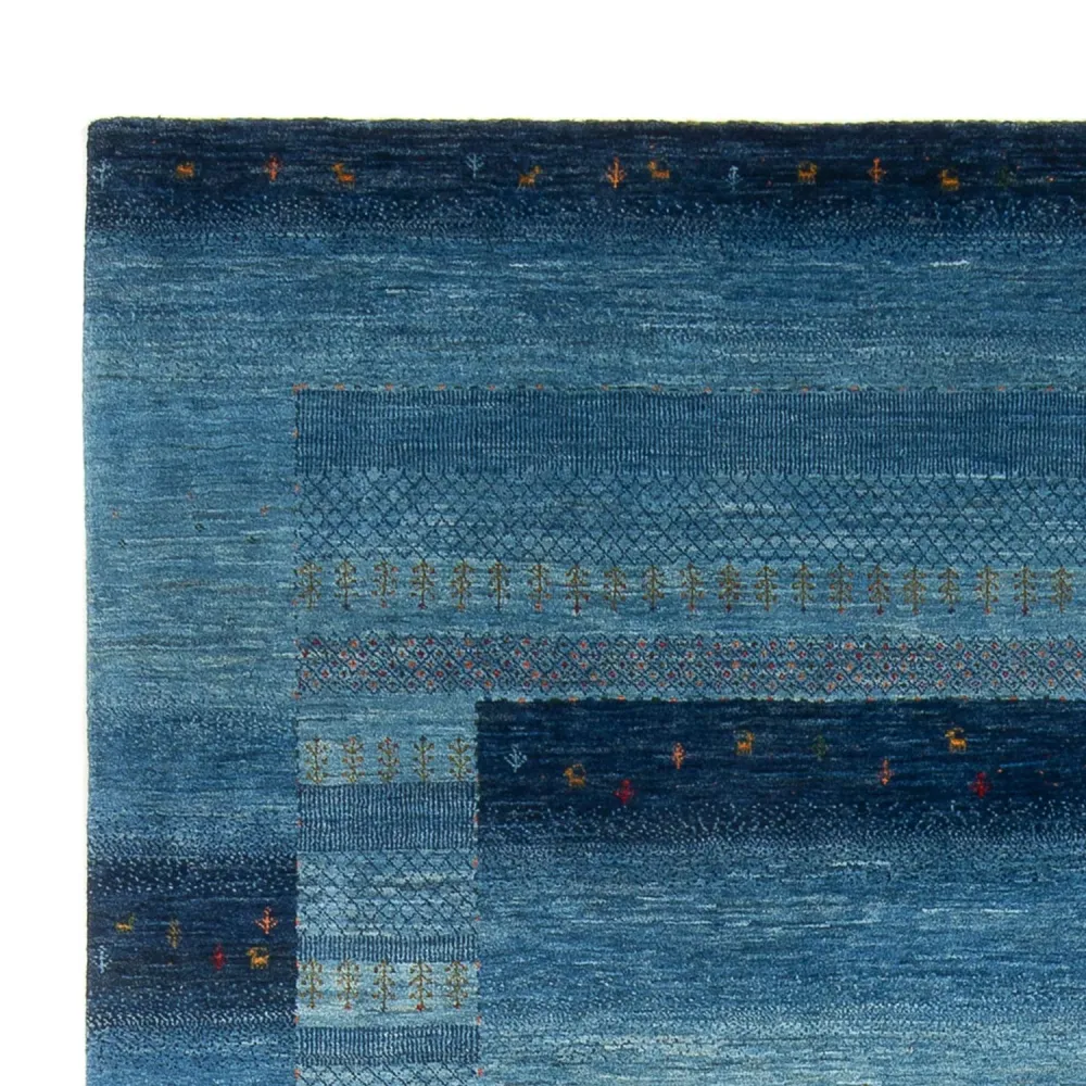 Gabbeh teppe - Loribaft persisk teppe - 300 x 214 cm - havblå