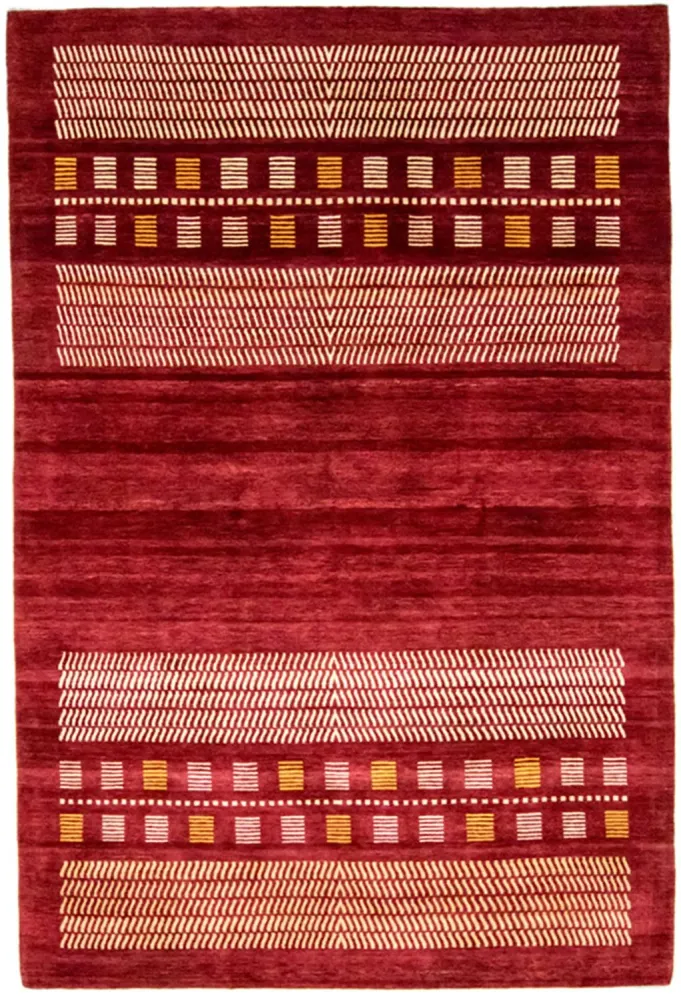 Gabbeh teppe - Loribaft persisk teppe - 300 x 198 cm - rød