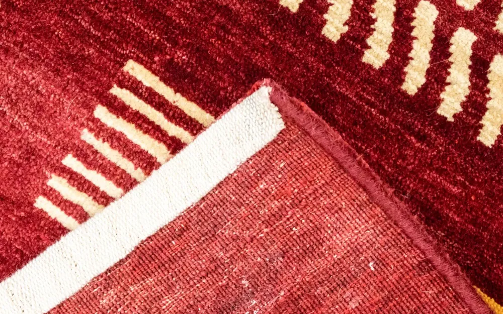 Gabbeh teppe - Loribaft persisk teppe - 300 x 198 cm - rød