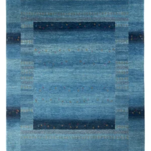 Gabbeh teppe - Loribaft persisk teppe - 300 x 214 cm - havblå