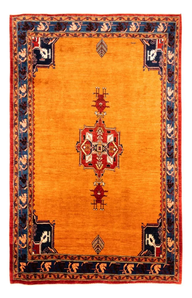 Gabbeh teppe - Loribaft persisk teppe - 300 x 210 cm - gull