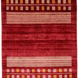 Gabbeh teppe - Loribaft persisk teppe - 300 x 198 cm - rød