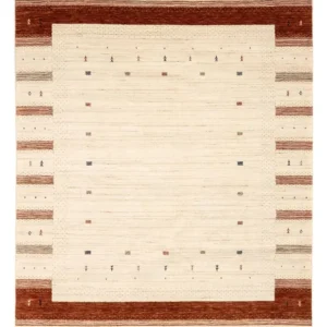 Gabbeh teppe - Loribaft persisk teppe - 304 x 206 cm - beige