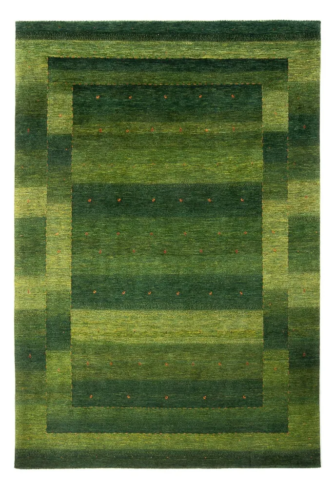 Gabbeh teppe - Loribaft persisk teppe - 306 x 212 cm - grønn